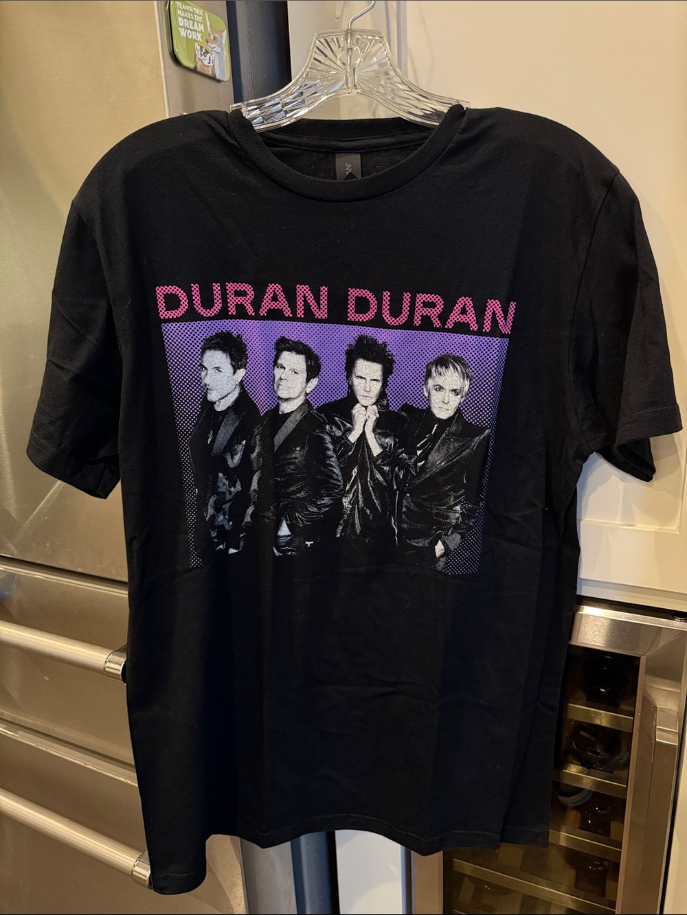 Black Duran Duran Official Band Tee with Purple Graphic, European Tour 2024, S